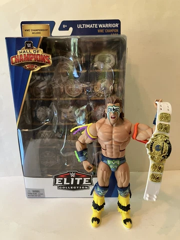WWE Elite Hall Of Champions Ultimate Warrior Wrestling Figure New Loose WWF Cover