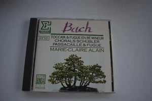 MARIE-CLAIRE ALAIN - Bach Toccata & Fugue En Re Mineur Chorals Schubler CD - Picture 1 of 3