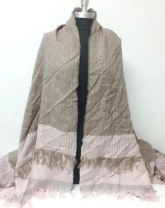 Women's Fall Winter Long Scarf Tassel Square Wrap Shawl Warm Soft Chunky Blanket - Picture 1 of 5