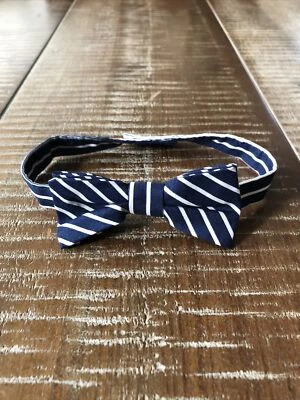 EUC Baby Boy Bow Tie Size 12M-24M Navy And White ~ Used Once! - Image 1 of 3