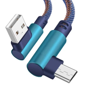 Micro USB 90 Degree Fast Charging Data Sync Charger Cable For Samsung Huawei Hot - Picture 1 of 9