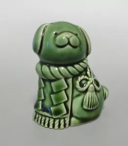 #91 Japanese Good Luck Oriental Zodiac Ceramic Toothpick Holder 7cm / INU Dog - Picture 1 of 8