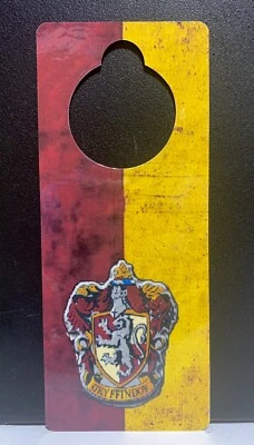 Letrero de suspensión de puerta de casa Harry Potter Gryffindor borrado en seco envío gratuito Foto 1 de 3