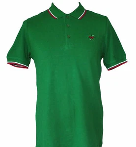 Polo Warrior Soul 45 Keep the Faith verde esmeralda peso pesado algodón - Imagen 1 de 1