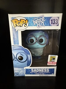 Funko Po Inside Out Sadness Glitter SDCC CON STICKER Exclusive #133 - Picture 1 of 9