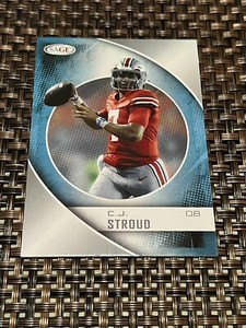 2023 SAGE HIT - Silver.  #1. C.J. Stroud. ROOKIE. Ohio State Buckeyes.      0454