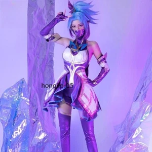 LOL Star Guardian Akali Cosplay Kostüm Damen Halloween Outfit Fullsets Neu Geschenk - Bild 1 von 13