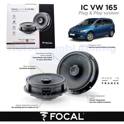 Hintere Lautsprecher FOCAL Plug And Play IC VW 165 120W Für VW TOURAN II - Bild 1 von 4