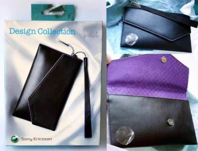 AUTÉNTICA FUNDA DE CUERO PARA TELÉFONO COLECCIÓN DISEÑO SONY ERICSSON IDC-23 ¡NUEVA! Foto 1 de 4