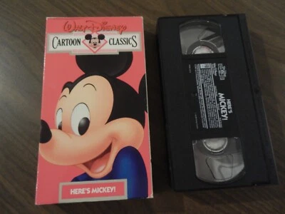 HERE’S MICKEY DISNEY CARTOON CLASSICS VHS VOL. 1 CLEAN NON-RENTAL MOUSE Foto 1 de 2