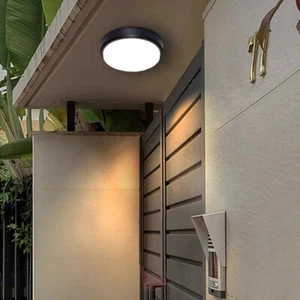 LED Outdoor/Indoor Waterproof Wall Lamp Insect-proof Patio Light Ceiling Fixture - Picture 1 of 26
