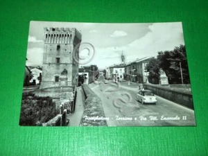 AK Pizzighettone - Torrione und Via Vittorio Emanuele II um 1960 - Bild 1 von 1