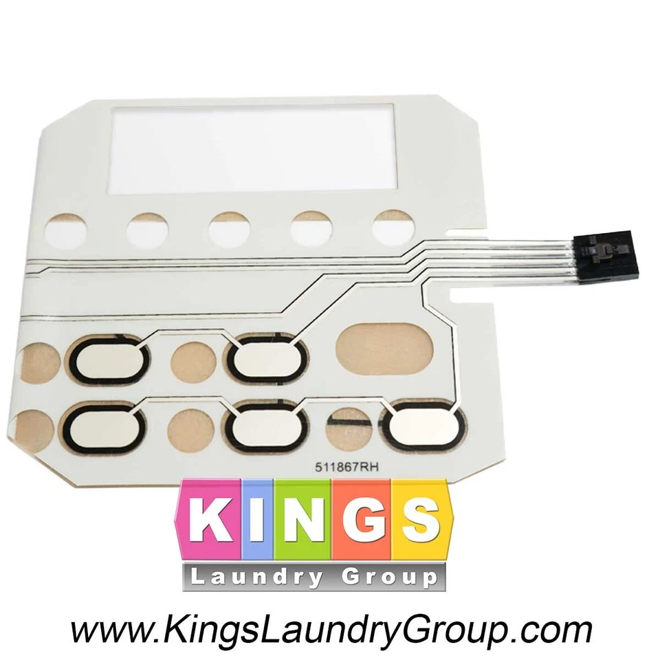 KINGS D510036P Touchpad For Huebsch or Speed Queen Dryers # 511867, 510034
