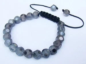 Womens Bracelet all 8mm Crystal frosted gemstone beads - Picture 1 of 1