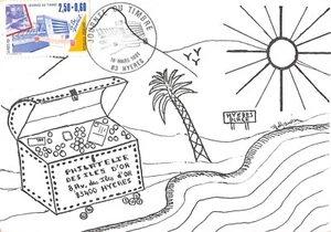 Card Maximum FDC France Day Of Stamp 1991 Hyeres - Picture 1 of 2