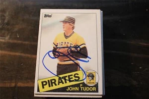 TARJETA AUTOGRAFIADA DE JOHN TUDOR PIRATAS DE PITTSBURGH - Imagen 1 de 1