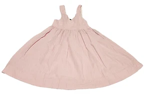 Ralph Lauren Fit & Flare Girl Dress Women Size 6 Pink Striped - Picture 1 of 9