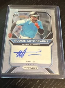 Panini Prizm Rookie 2021 automático plateado Prizm Monte Harrison #RA-MH novato automático radiocontrol - Imagen 1 de 3