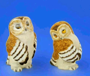 Franklin Mint Noahs Ark Owl Salt and Pepper Shakers Set Vintage 1987 Two By Two - Picture 1 of 6