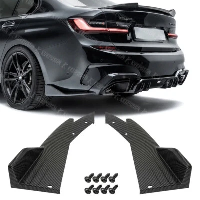 For 3 Series G20 E90/E92 F30/31 Rear Spat Carbon Fiber Diffuser Splitter Spoiler Foto 1 de 4