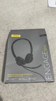 Jabra Engage 50 II Headset USB-C UC Stereo MS Teams Certified New Sealed - Image 1 of 4