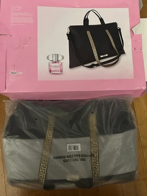 Versace Greca Goddess Greek Key Weekend Shopper Tote Bag - Image 1 of 4