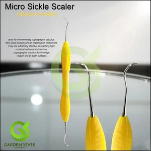 Cureta micro en forma de hoz recubierta silicona para uso parodontal ergonómica - Bild 1 von 3