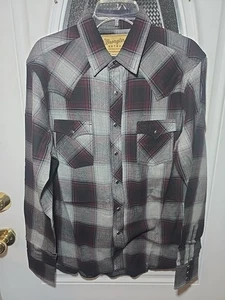 Wrangler Retro Western Pearl Snap Hemd Herren Large bunt kariert Taschen - Bild 1 von 9