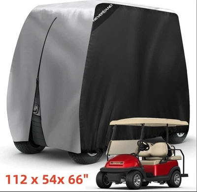 NEVERLAND Golf Cart Cover 4 Passenger Sun UV Waterproof for EZGO Club Car Yamaha - Image 1 of 4