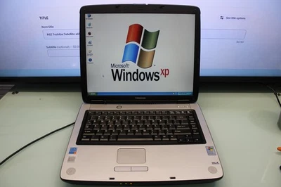 #62 Toshiba Satellite a65  Intel p-4 @ 2.8GHz 512mB  40GB HDD WINDOWS XP PRO SP3 - Image 1 of 4