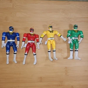 1997 Power Rangers Punching Action Figures Vintage lot of 4 Green Dont Work... - Picture 1 of 10