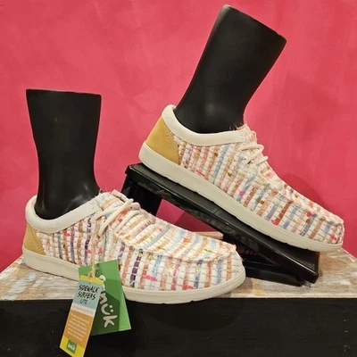 Новый с Ярлыками женская Sanuk Shaka Lite 2 акварель без шнуровки мокасины обувь Размер 9,5 - Изображение 1 из 4