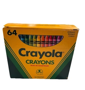 Nuevo afilador Binney Smith vintage 1988 Crayola Crayons 64 incorporado colores raros - Imagen 1 de 8