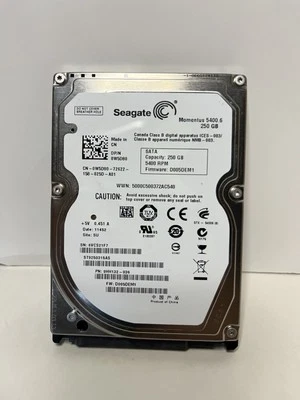 Seagate ST9250315AS 250GB  5400RPM 2.5" SATA 3.0Gb/s Laptop PS4 XBOX Drive - Image 1 of 4