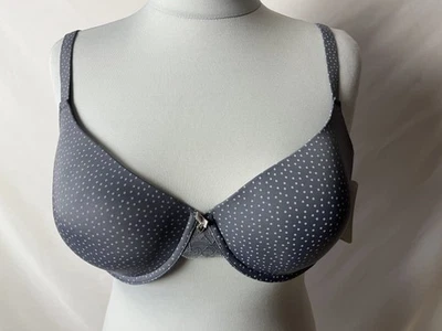Schalen BH grau mit Punkten mit Bügel von SASSA Gr. 85 C  NEUWARE - Bild 1 von 4