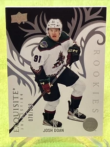 /299 Josh Doan RC 2024-25 UD Ice #R-6 EXQUISITE COLLECTION ROOKIES - Utah - Picture 1 of 3