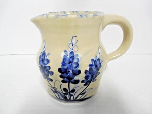 Marshall Pottery Blue Bell Pitcher 4-1/2” tall, 12-ounce Capacity - Picture 1 of 6