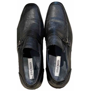Steve Madden P-Treble Buckle Men’s Loafer Black Size 10.5 EUC - Picture 1 of 4