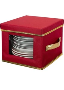 Caja de almacenamiento de vajilla para platos de ensalada de vacaciones Simplify | 9,45 pulgadas | - Imagen 1 de 5