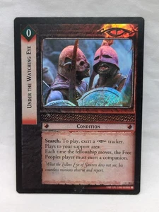 *Damaged* FOIL Under The Watching Eye LOTR Card Game Fellowship Rare 1C281 - Picture 1 of 13