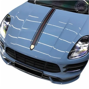 Car Hood Side Skirt Decal For Porsche Macan Graphics Vinyl Sticker Bonnet Stripe - Picture 1 of 8