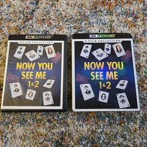 Now You See Me 1 & 2 Film Collection (4K ULTRA HD Blu Ray) 2 Disc With Slipcover - Picture 1 of 3