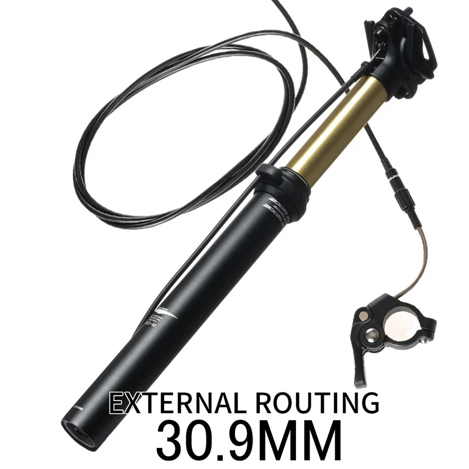 Assento de bicicleta para MTB 31,6 mm alça externa interna tubo de assento de controle de fio - Imagem 1 de 4