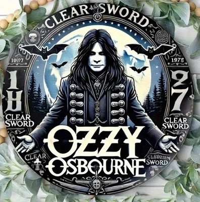 Ozzy Osbourne Prince Of Darkness  Limited Edition Metal Sign 8x8.  Collectible - Image 1 of 3