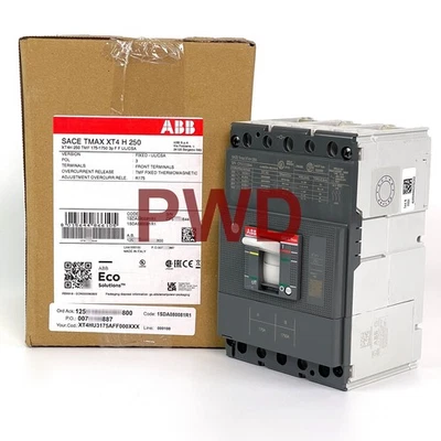 Nuevo en caja Disyuntor ABB XT4HU3175AFF000XXX XT4 H 250 UL/CSA TMF, 3 polos, 175 amperios Foto 1 de 4