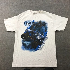 Monster Jam Shirt Mens Large White Blue Cleatus Graphic Racing Fox Sports Y2K* - Picture 1 of 13