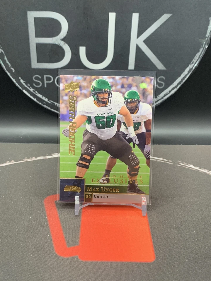 2009 Upper Deck Football Star Rookie # 249 Max Unger RC - Image 1 of 1