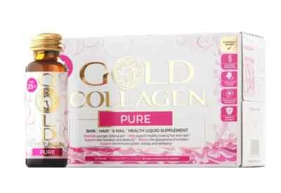Pure Gold Collagen 10 Day Program Liquid | Hair Skin & Nails | 50ml x 10 Age 25+ - Image 1 of 4