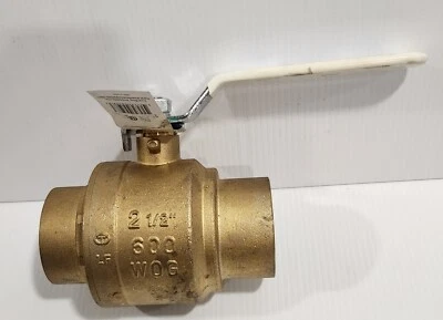 2-1/2" FULL PORT SWEAT BALL VALVE  ( LEAD FREE  ) - Image 1 of 4
