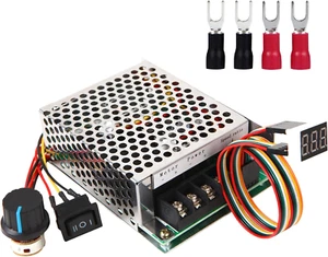 PWM DC Motor Speed Controller, DC 10-55V / Rated 40A / Max 60A, LED Display Step - Picture 1 of 12